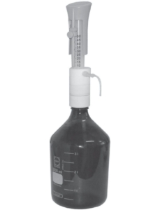 Дозатор для дозирования раствора хлорида бария в отобранные дозы почвенной вытяжки.